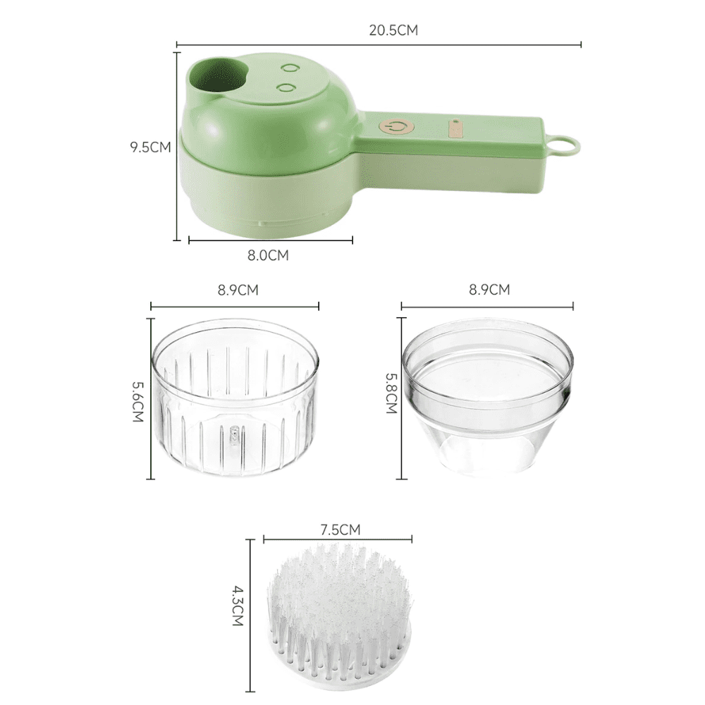 4 in 1 Electric Vegetable Cutter Set