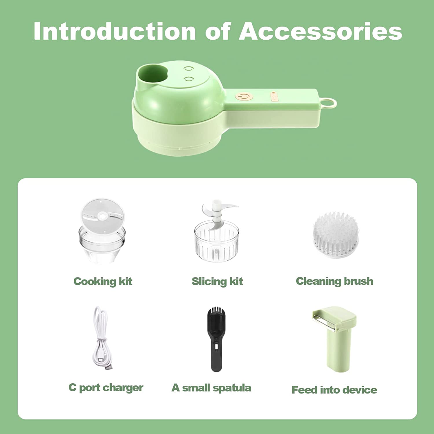 4 in 1 Electric Vegetable Cutter Set