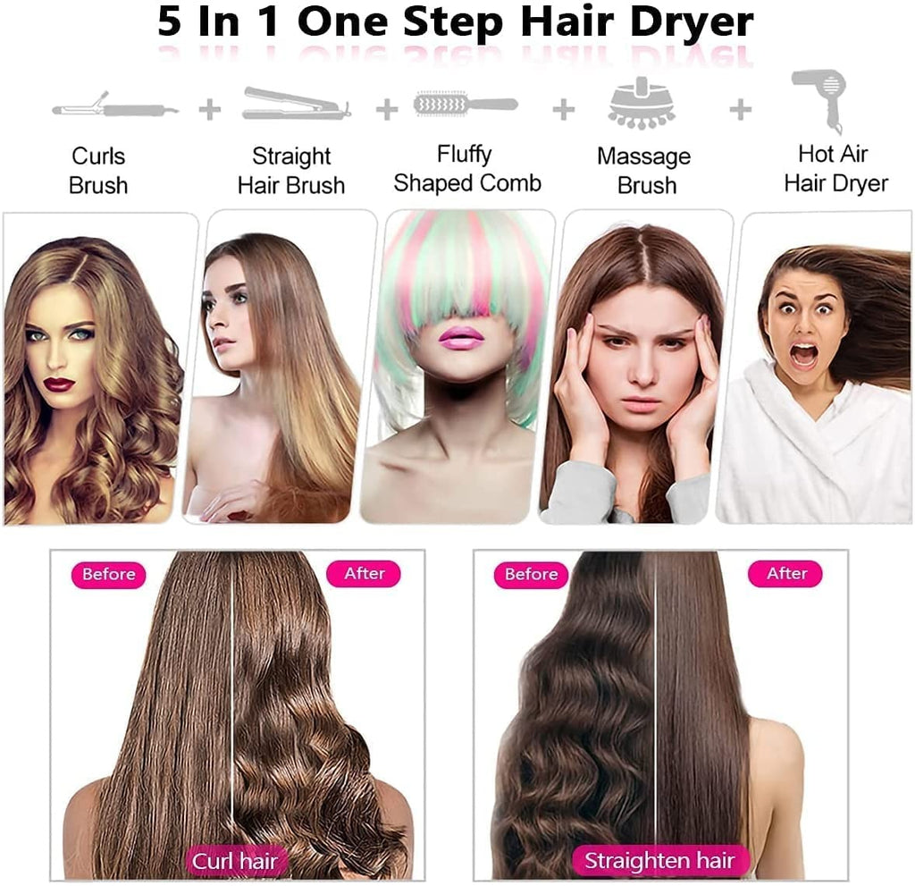 5 In 1 Hot Hair Styling Brush