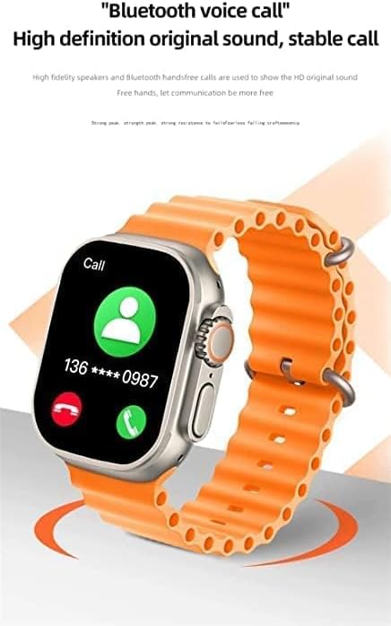Orange X8 Ultra Smart Watch (ORANGE), Bluetooth, Cellular