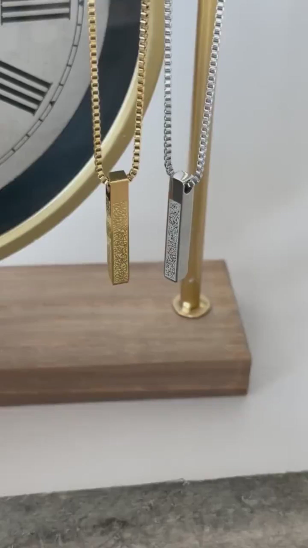 Ayatul Kursi Necklace Unisex, Protect Touchwood, Ayat Al-Kursi, Quran Verse,