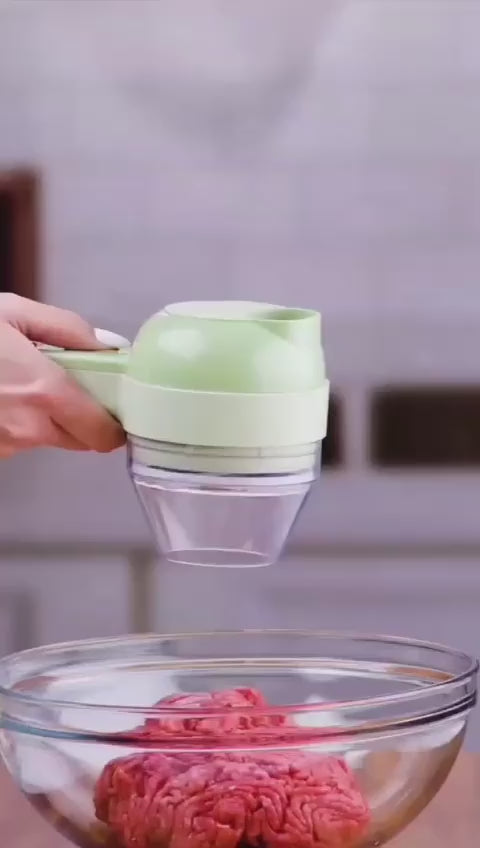 4 in 1 Electric Vegetable Cutter Set